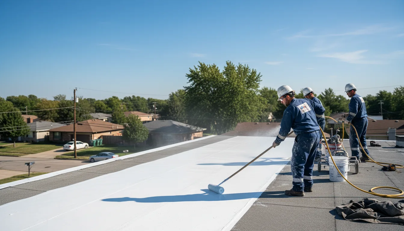 Commercial roof coating in Royse City, TX near me